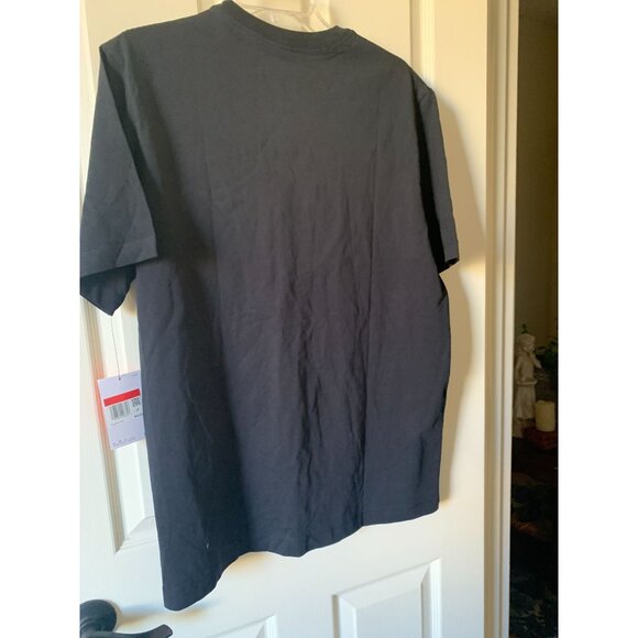 New York Liberty Nike Tee Mens Large Black WNBA Logo Short Sleeve Crew Neck Cott - Picture 3 of 5